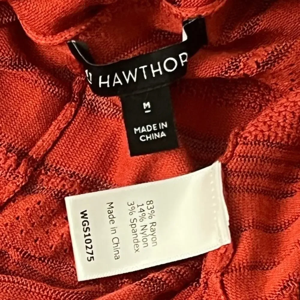 41 Hawthorn (M) Etelan Variegated Pointelle Stitch Open Cardigan - Stitch Fix - Picture 5 of 10